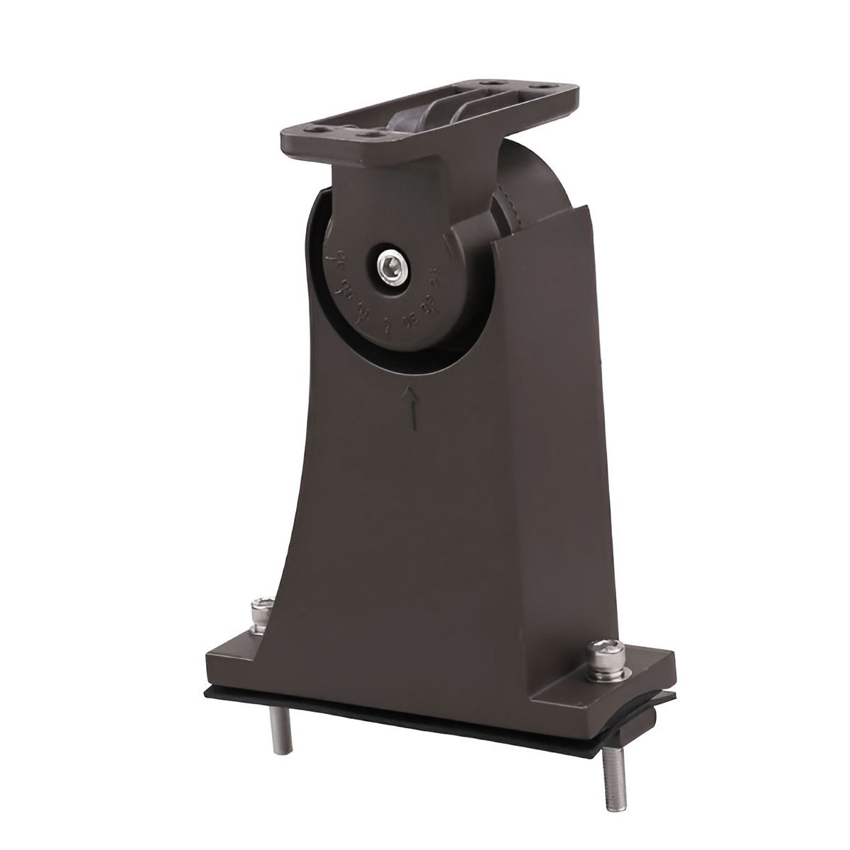 Mounting Arm - For Round or Square Poles - Bronze for Area light of AR09 - Jen Lighting