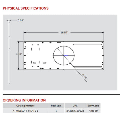 4in. New Construction Plate for Recessed and Wafer Downlights - Keystone