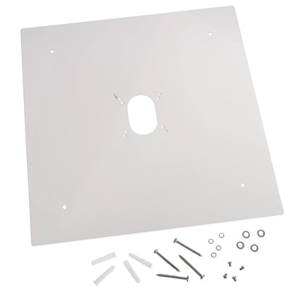 White Mounting Back Plate for LED Canopy Fixture - Keystone
