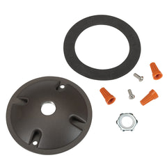 Round Cover Plate for Flood Lights - Bronze Finish - Keystone