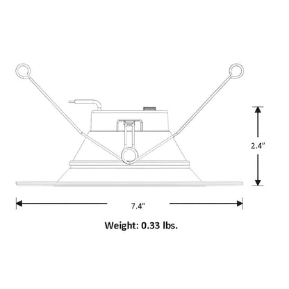 6in. LED Color Tunable Downlight - 14W - 1000 Lumens - 2700K/3000K/3500K/4000K/5000K