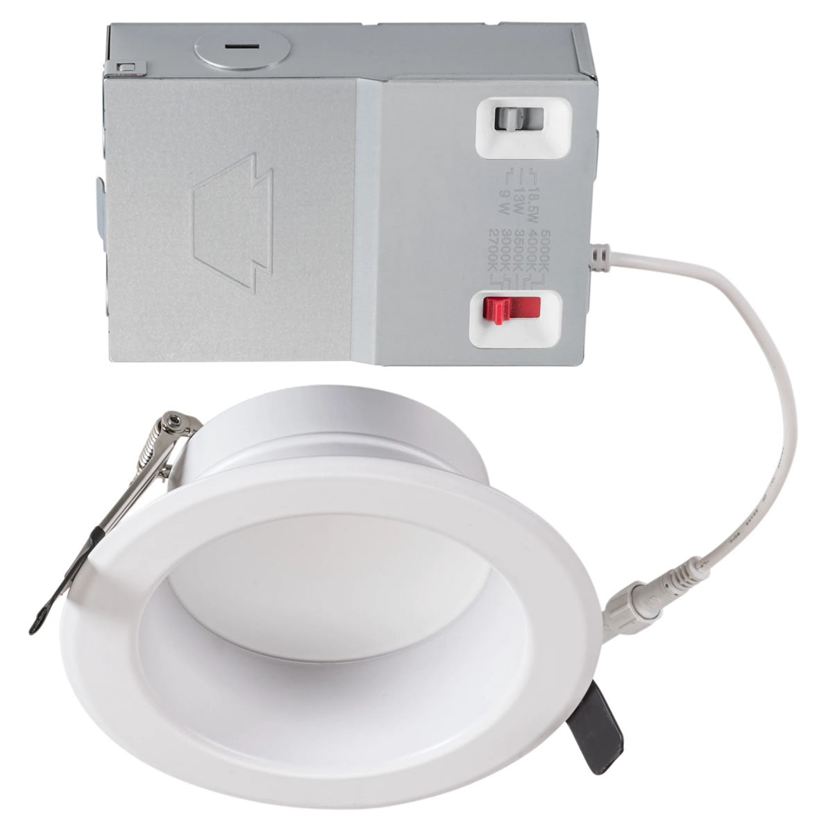 6in. LED Wattage Adjustable & Color Tunable Recessed Downlight - Remote Driver - 9W/13W/18.5W - 2700K/3000K/3500K/4000K/5000K - Keystone