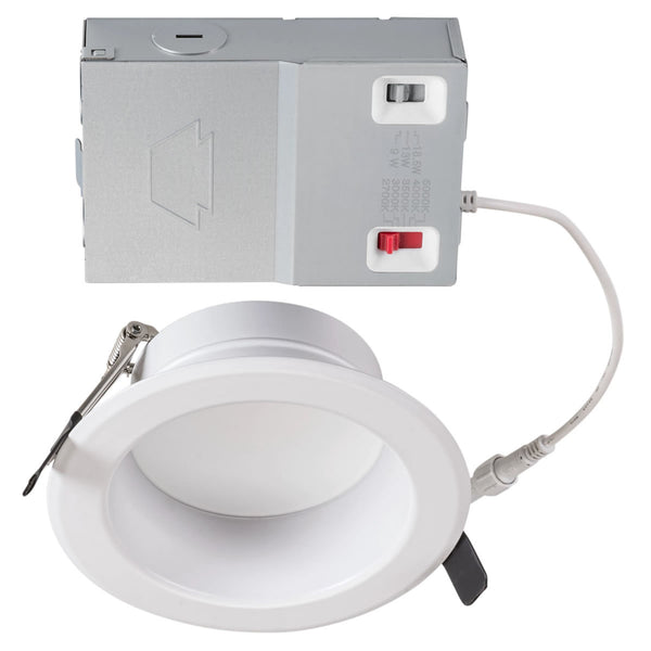 6in. LED Wattage Adjustable & Color Tunable Recessed Downlight - Remote Driver - 9W/13W/18.5W - 2700K/3000K/3500K/4000K/5000K - Keystone