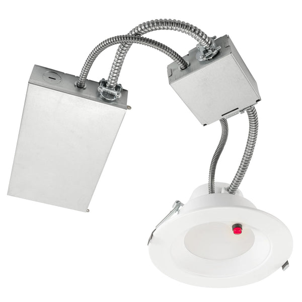6in. LED Wattage Adjustable & Color Tunable Recessed Downlight - Built-in 5W Emergency Driver - 10W/12W/17W - 3000K/3500K/4000K - Keystone