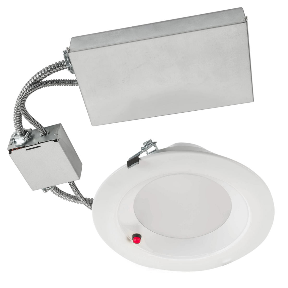 8in. LED Wattage Adjustable & Color Tunable Recessed Downlight - Built-in 5W Emergency Driver - 14W/17W/20W - 3000K/3500K/4000K - Keystone
