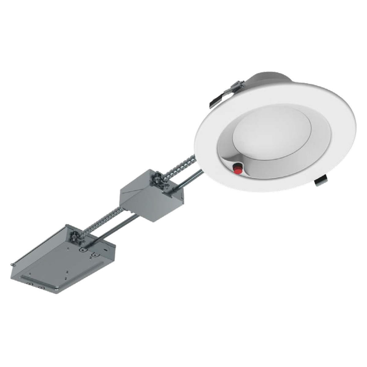 8in. LED Wattage Adjustable & Color Tunable Recessed Downlight - Built-in 5W Emergency Driver - 14W/17W/20W - 3000K/3500K/4000K - Keystone