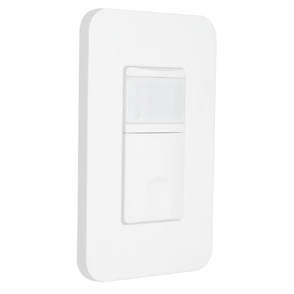 Wall Occupancy Sensor Switch - 120-277V - With Wall Plate - White