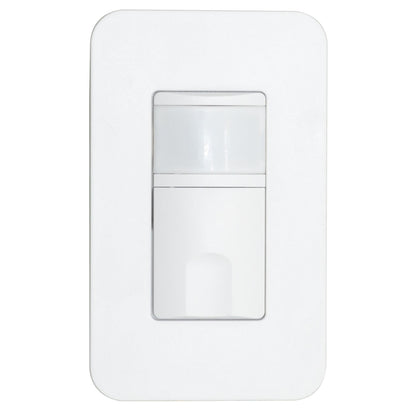 Wall Occupancy Sensor Switch - 120-277V - With Wall Plate - White