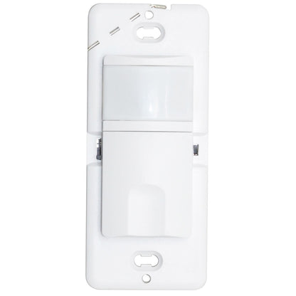 Wall Occupancy Sensor Switch - 120-277V - With Wall Plate - White