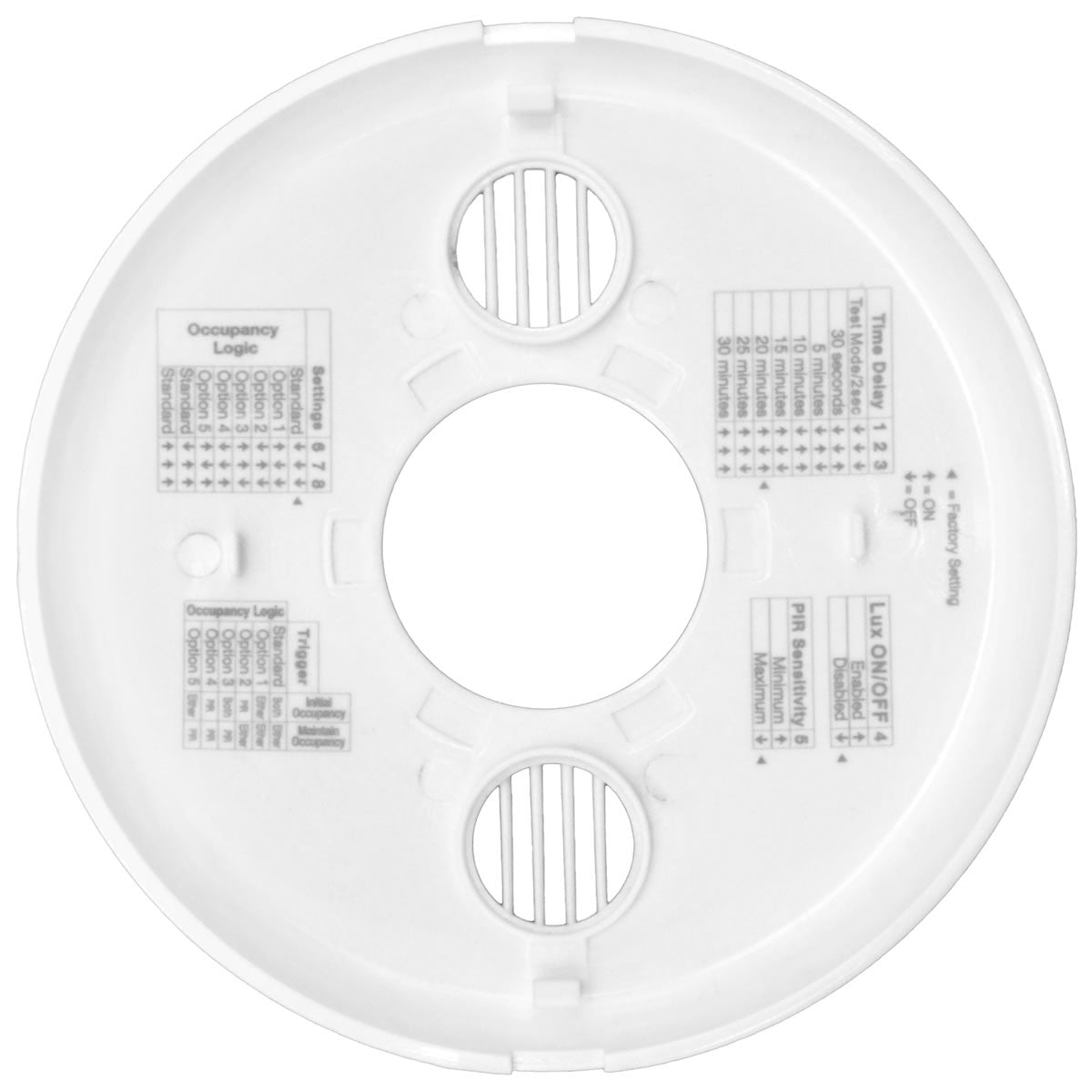 Ceiling Mount PIR & Ultrasonic Motion Sensor - 120-347V - White