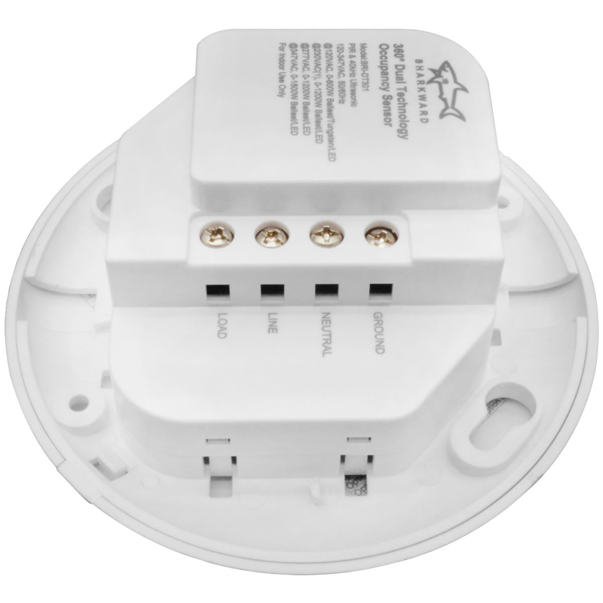 Ceiling Mount PIR & Ultrasonic Motion Sensor - 120-347V - White