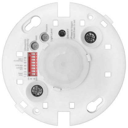 Ceiling Mount PIR & Ultrasonic Motion Sensor - 120-347V - White