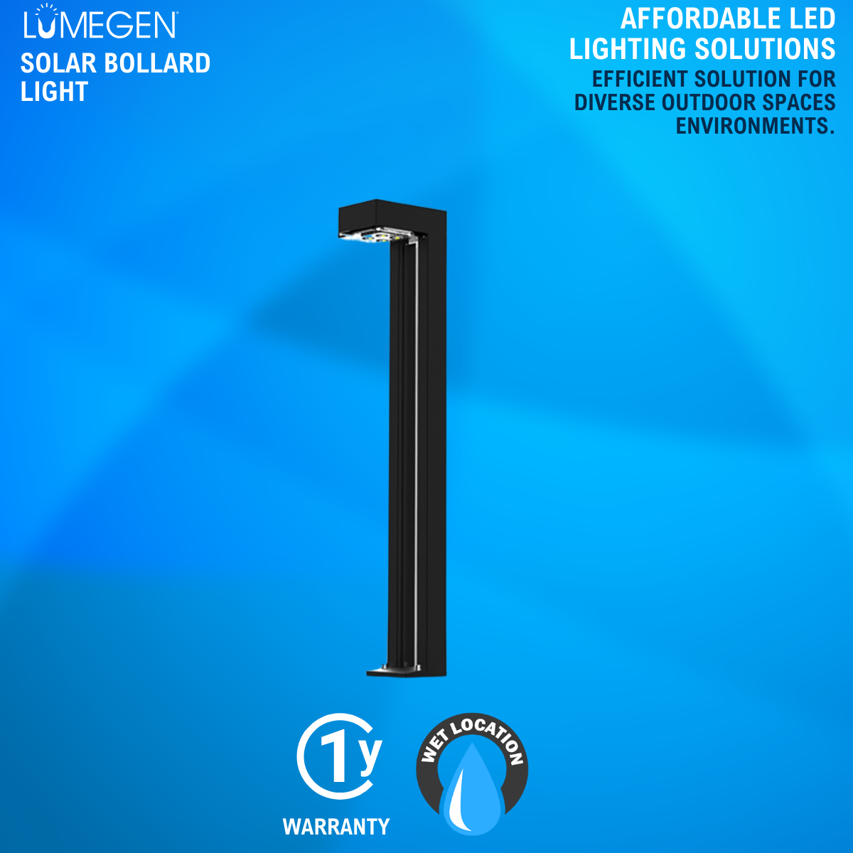 solar bollard light
