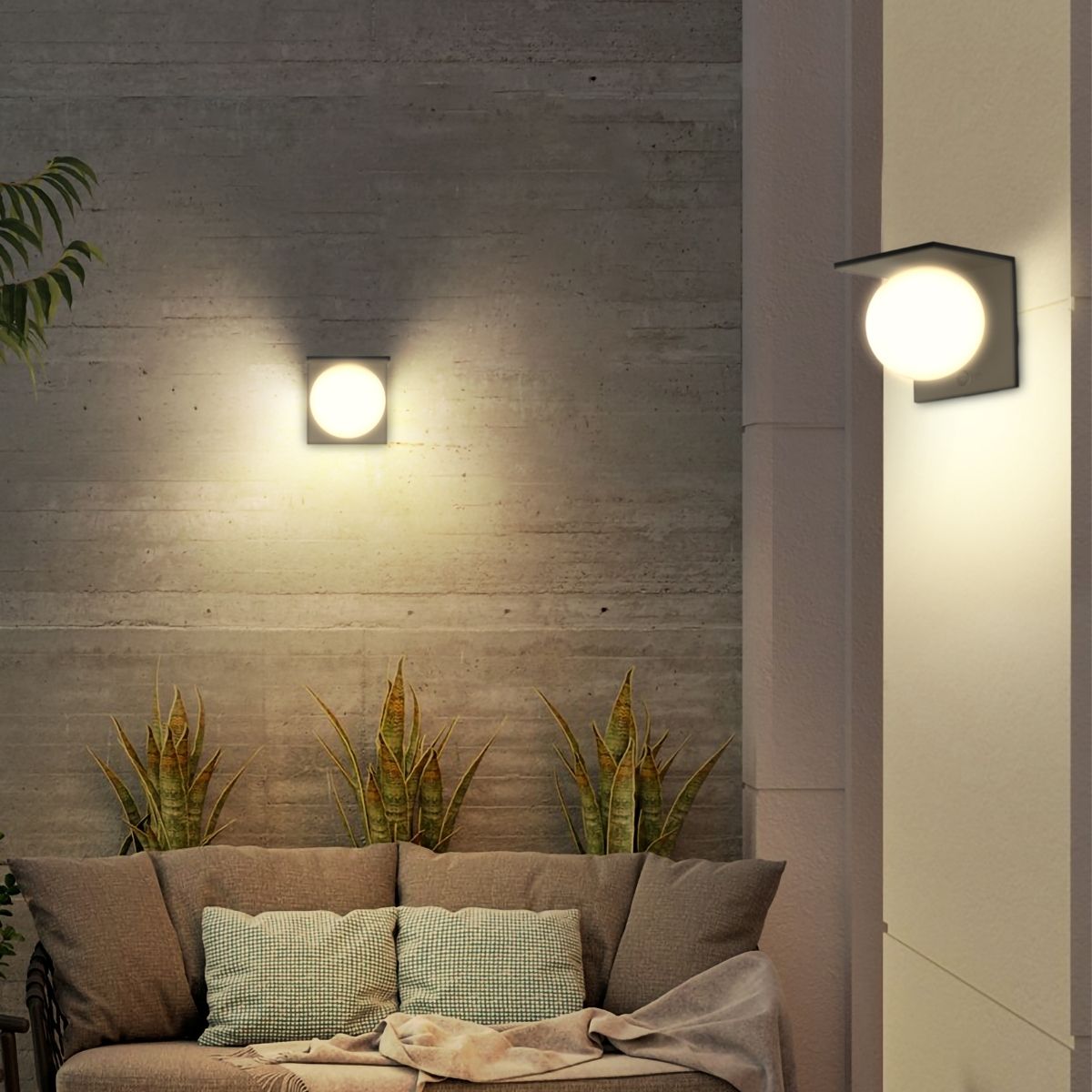 Solar LED Cube Wall Light - 1000 Lumens - 4000K - LumeGen