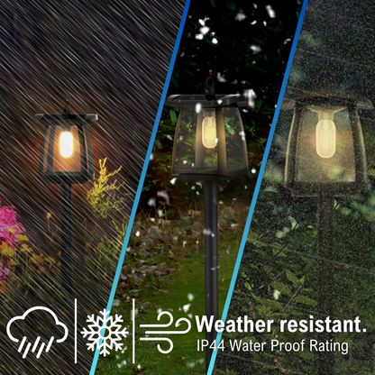 weather resistant (rain, snow, and wind) and IP44 water proof rating