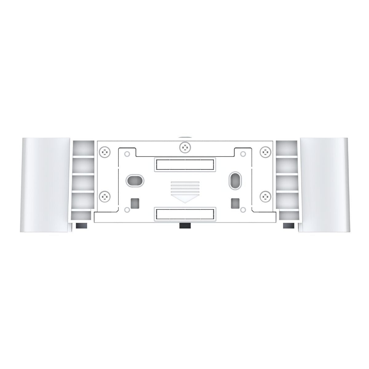 Solar LED Mini Up/Down Wall Light - White Finish - 4000K - LumeGen