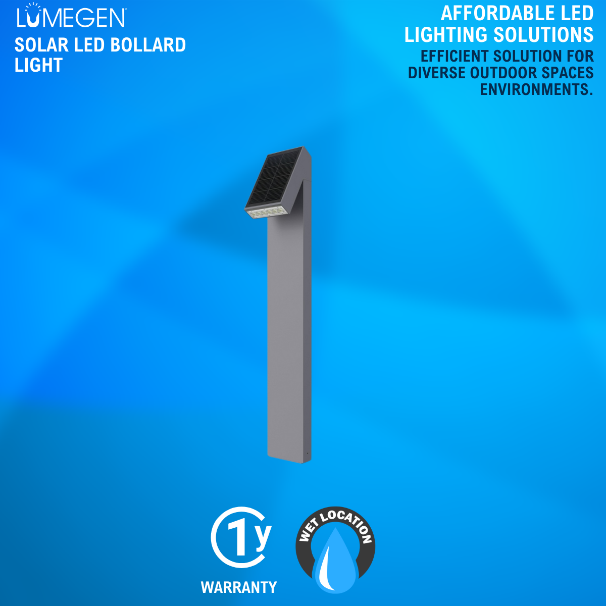 solar LED bollard light