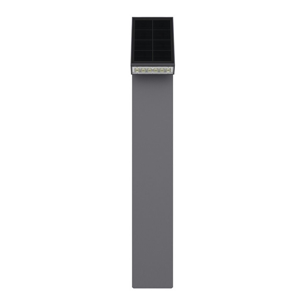 Solar LED Pathway Bollard Light - 500 Lumens - 3000K - Black Finish - LumeGen