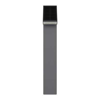 Solar LED Pathway Bollard Light - 500 Lumens - 3000K - Black Finish - LumeGen