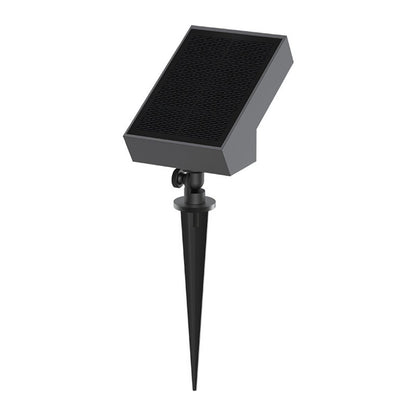 Solar LED Flag or Pathway Spot Light - 500 Lumens - 3000K - Black Finish - LumeGen
