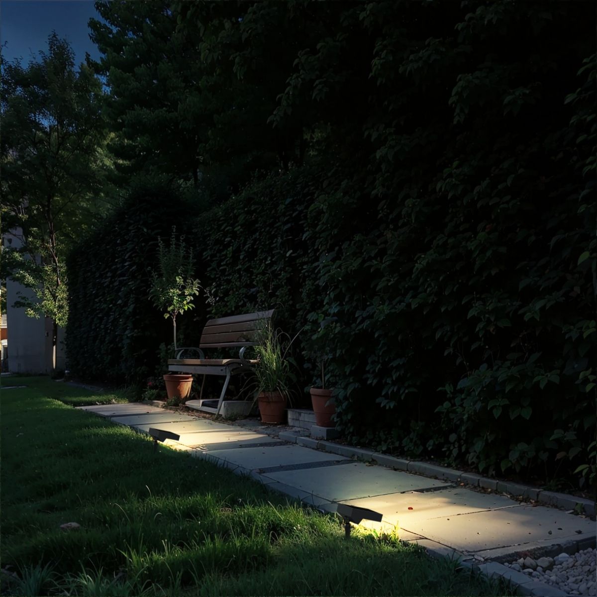 Solar LED Flag or Pathway Spot Light - 500 Lumens - 3000K - Black Finish - LumeGen