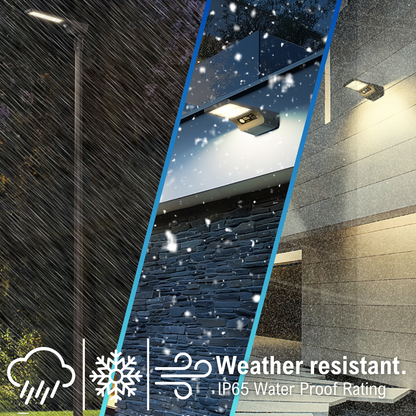 weather resistant and IP65 water proof rating