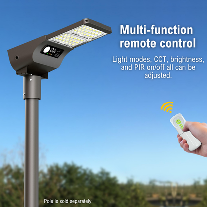 multi-function remote control can adjust light modes, CT, brightness, and PIR sensor
