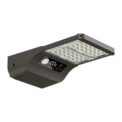 Solar LED Street Area Light - Wall or Pole Mount - 6000 Lumens - Dual Color Temperatures - LumeGen