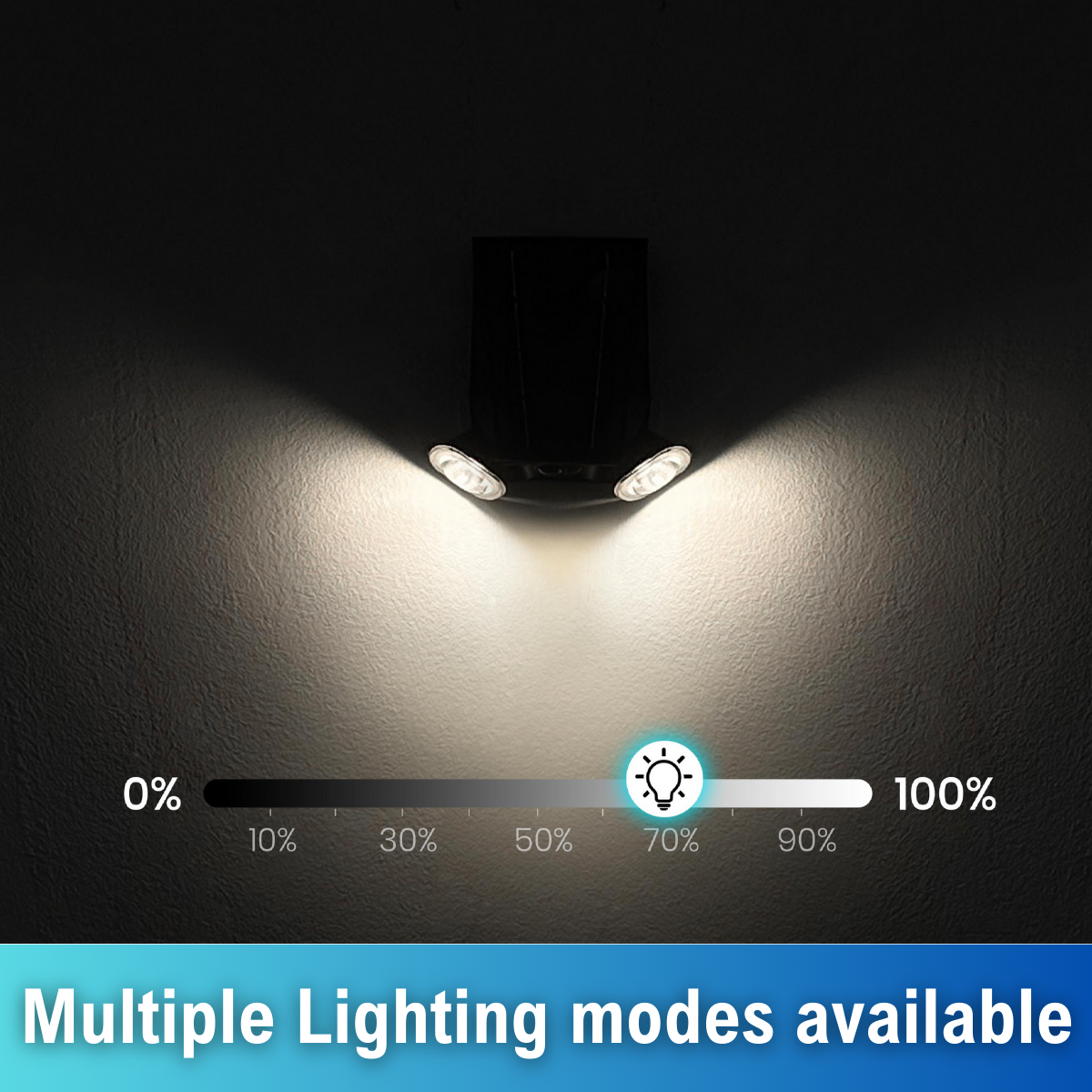multiple lighting modes available