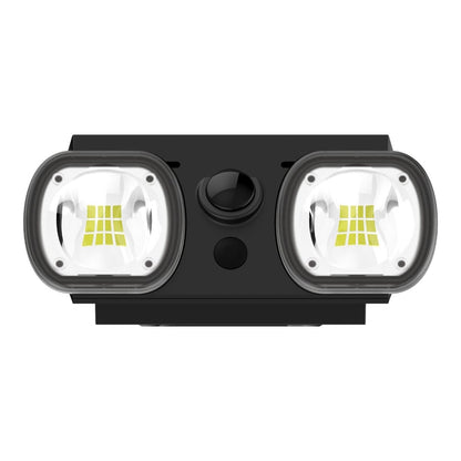 two light heads of LED solar wall light