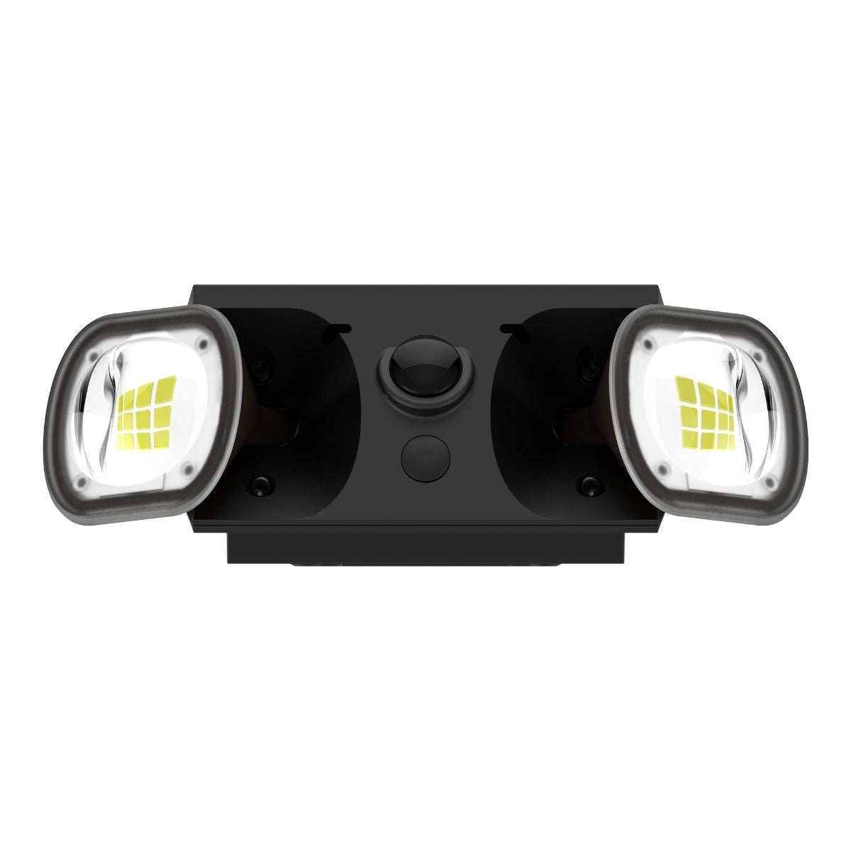 two light heads of solar wall LED light