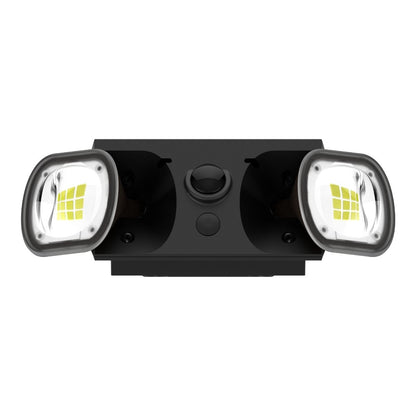two light heads of solar wall LED light