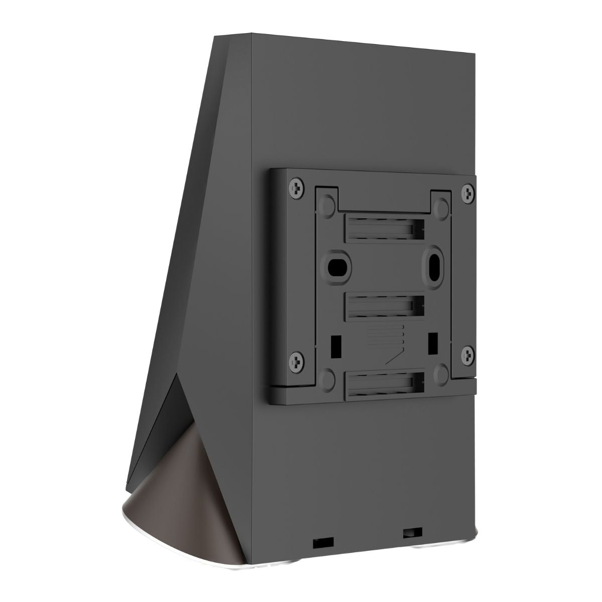back view of a solar LED wall light