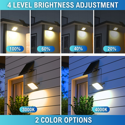 4-level brightness adjustment and 2 color temperature options