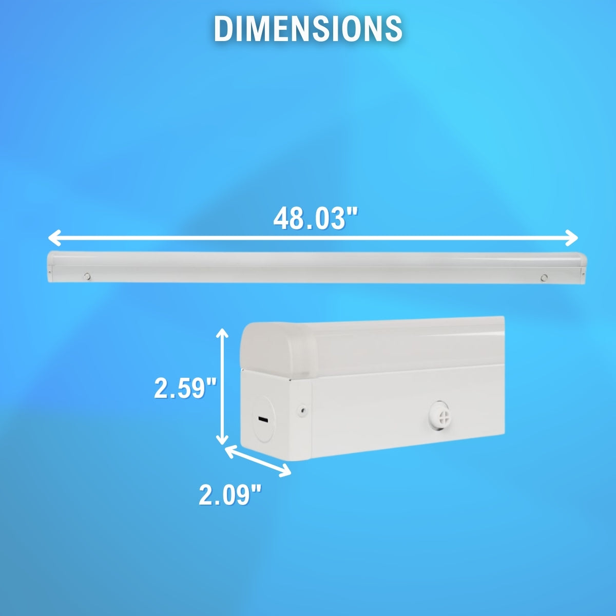 Dimensions of a Linear Strip Light