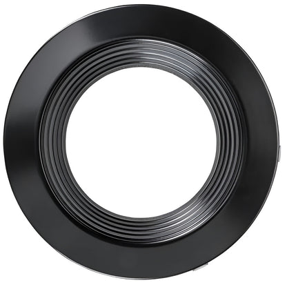 6in. Interchangeable Trim for Integrated Driver Downlights - Matte Black - Keystone