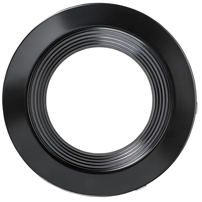 6in. Interchangeable Trim for Integrated Driver Downlights - Matte Black - Keystone