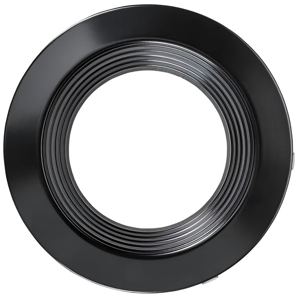 6in. Interchangeable Trim for Integrated Driver Downlights - Matte Black - Keystone