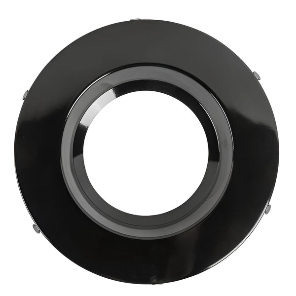 4in. Interchangeable Trim for Retrofit Downlights - Matte Black - Keystone