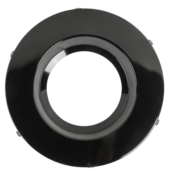 6in. Interchangeable Trim for Baffled Retrofit Downlights - Matte Black - Keystone