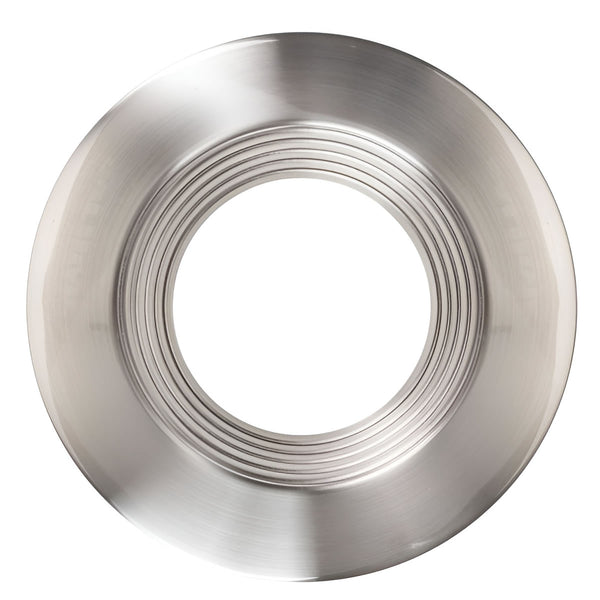 6in. Interchangeable Trim for Baffled Retrofit Downlights - Brushed Nickel - Keystone