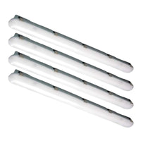 Case of 4 - 8ft LED Vapor Tight Light - Wattage Adjustable up to 90W - 3 Color Select - Keystone