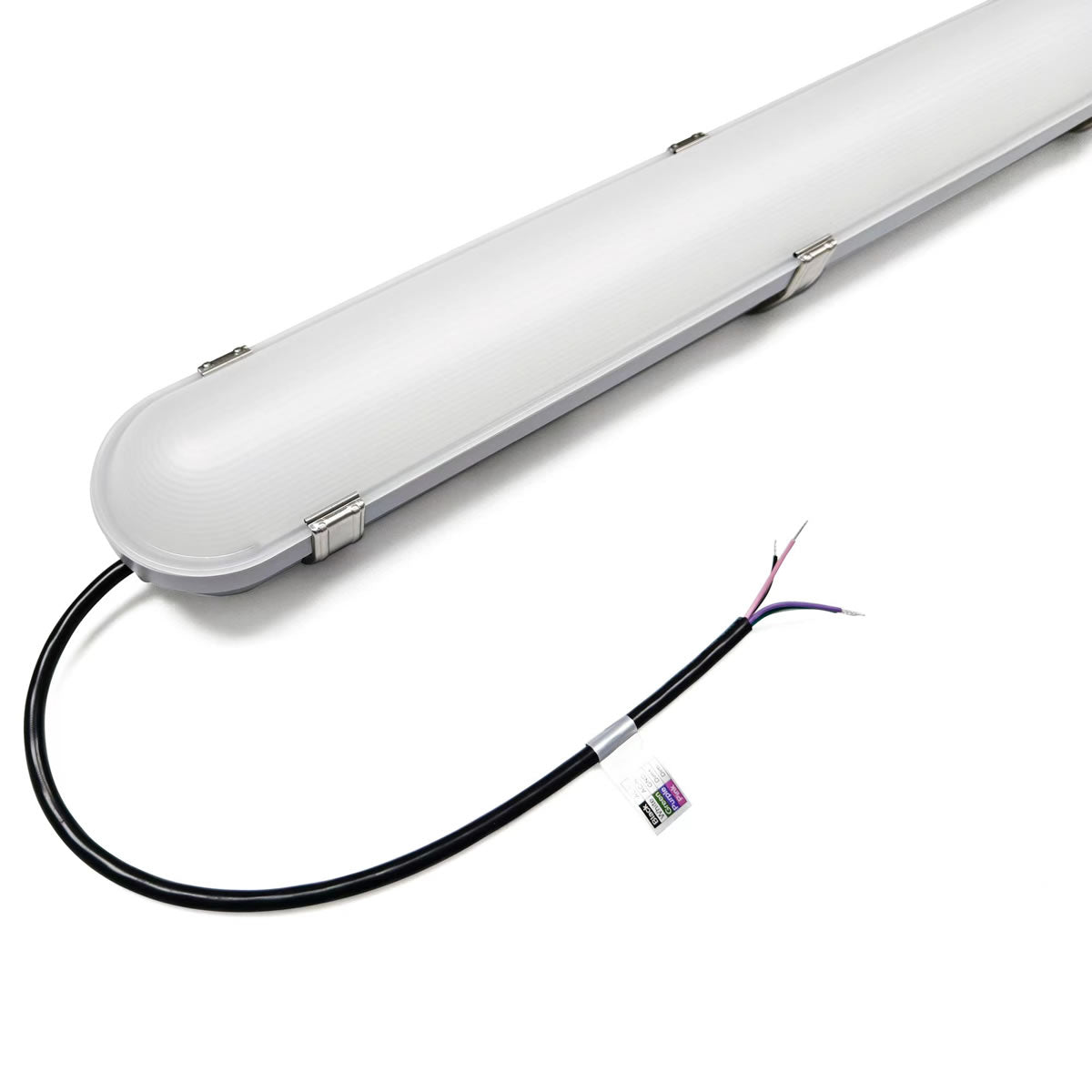 Case of 6 -8ft LED Tri-Proof Vapor Tight Light 10,000 Lumens Max - Wattage Adjustable 40/50/60/70/80W - Color Tunable 35K/40K/50K/57K/65K