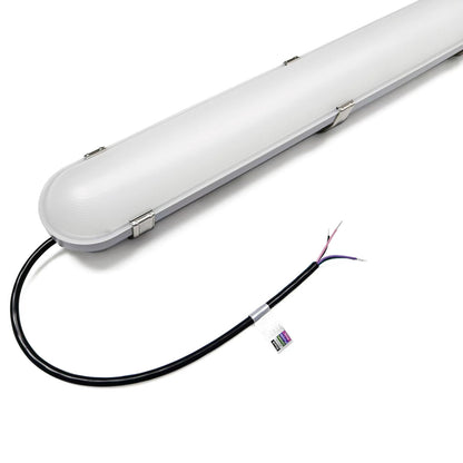 Case of 6 -8ft LED Tri-Proof Vapor Tight Light 10,000 Lumens Max - Wattage Adjustable 40/50/60/70/80W - Color Tunable 35K/40K/50K/57K/65K