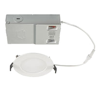 4in. LED Wattage Adjustable & Color Tunable Slim Wafer Downlight - 8.5W/9.5W/10.5W - 2700K/3000K/3500K/4000K/5000K - Keystone