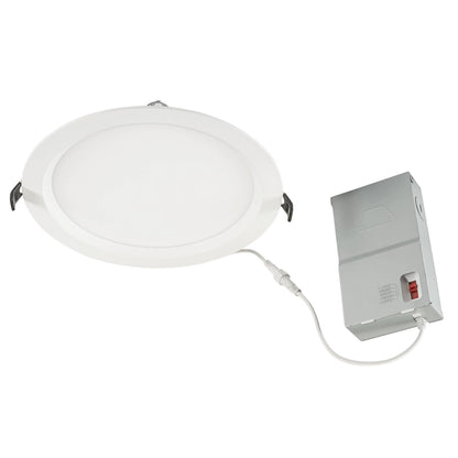 8in. LED Color Tunable Recessed Wafer Downlight - 23W - 2700K/3000K/3500K/4000K/5000K - Keystone