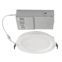 6in. LED Wattage Adjustable & Color Tunable Recessed Wafer Downlight - 10W/12W/14W - 2700K/3000K/3500K/4000K/5000K - Keystone