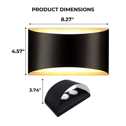 Dimensions of an LED Wall Light