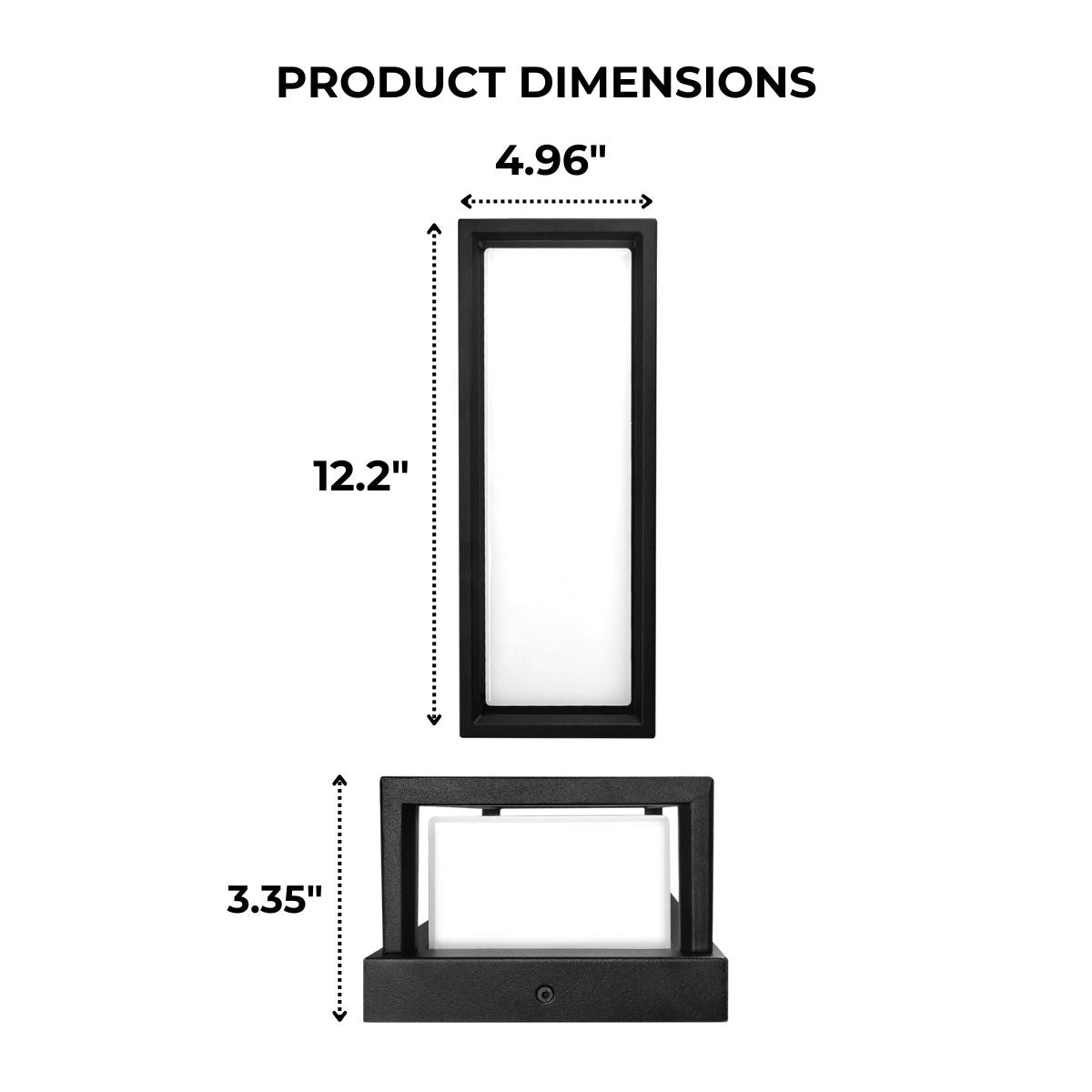 Dimensions of an LED Wall Light