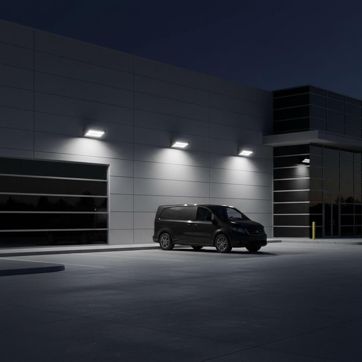 LED Full Cutoff Wall Pack - 90W - 9900 Lumens - Photocell - Energetic Lighting